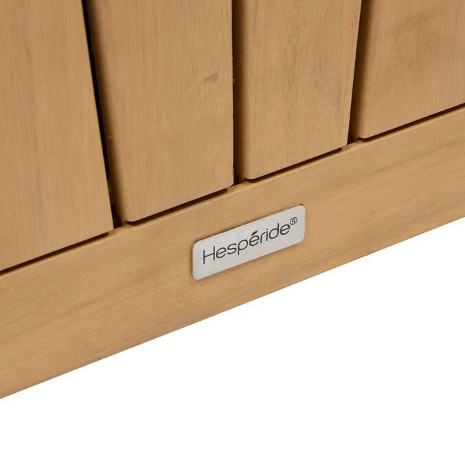 Baúl de almacenamiento LODGIA Beige 100L - Acacia certificado FSC®, Acero3634