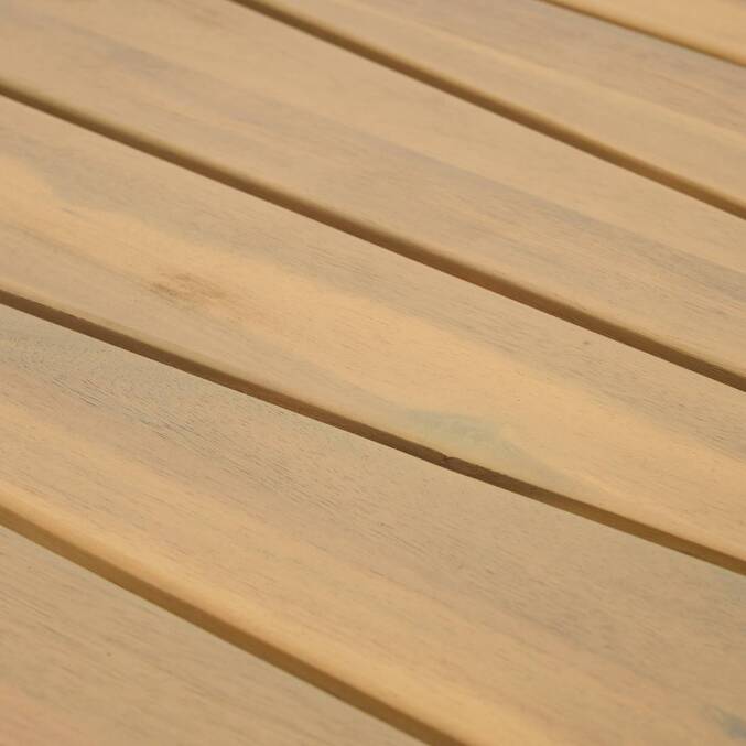 Baúl de almacenamiento LODGIA Beige 165L - Acacia certificado FSC®, Acero3634