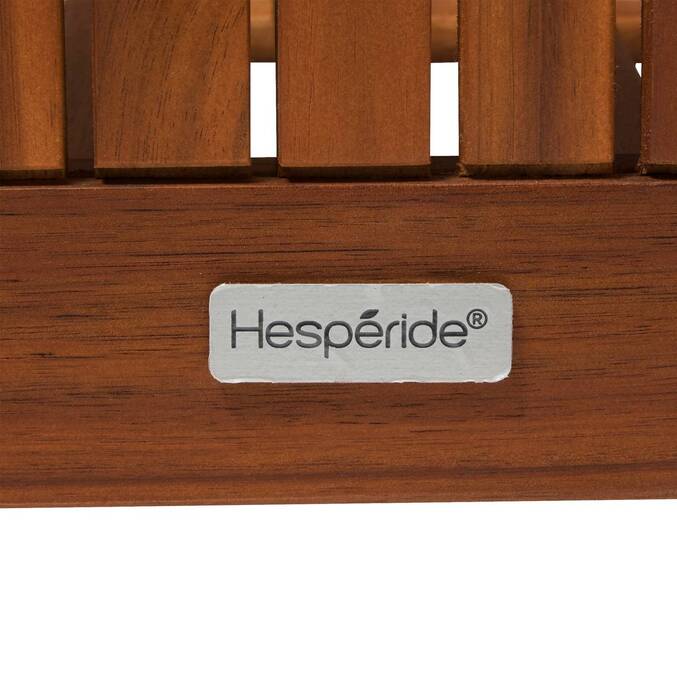 Baúl de almacenamiento Beige 100L - Acero, Acacia certificado FSC® Acacia