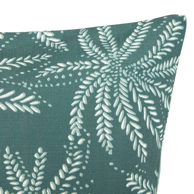 Cojín de exterior cuadrado THE PALM RESORT Verde 55 x 55 cm - Poliéster reciclado Verde