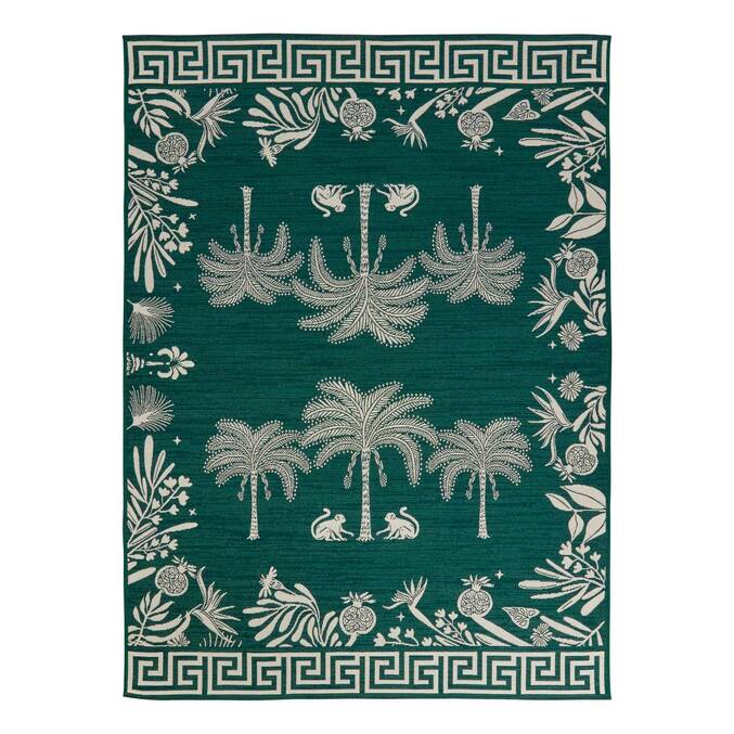Alfombra Exterior THE PALM RESORT Verde oscuro 230x160 cm - Polipropileno3275