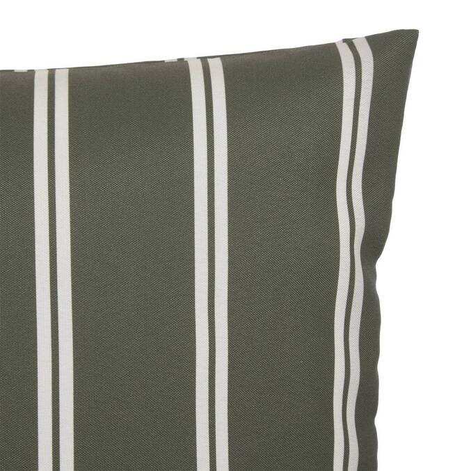 Funda de cojín de exterior rectangular TILEO Verde oscuro 50 x 30 cm - Poliéster Verde oscuro