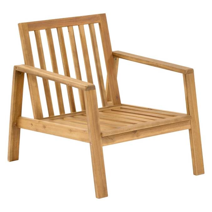 Conjunto de jardín TIWI Gris / Acacia 4 plazas - Acacia certificado FSC®3855