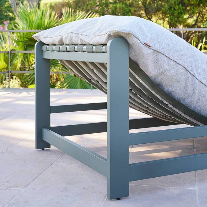 Cama de piscina MOREAL Verde laurel Aluminio, Poliéster3795