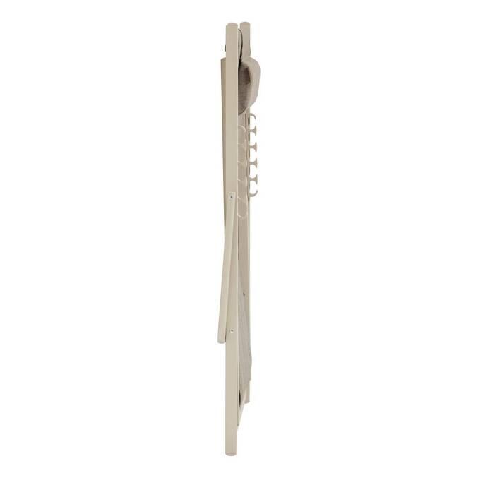 Tumbona plegable de jardín LUNIVIA Arcilla 5 posiciones - Aluminio tratado con epoxi, Texaline3704