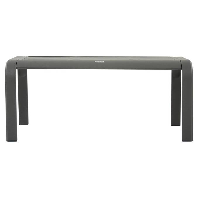 Conjunto de jardín PIAZZA Grafito 4 plazas - Aluminio tratado con epoxi, Texaline3500