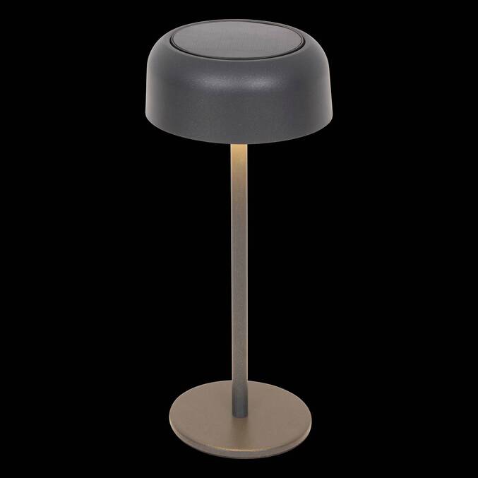 Lámpara solar BOLTY Grafito H.30 cm - Aluminio3500