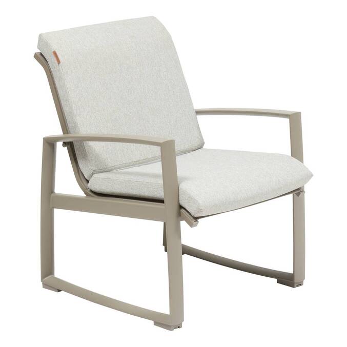 Sillón de jardín BOREANE Café Aluminio tratado con epoxi, Texaline3443