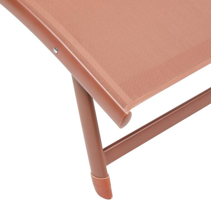 Tumbona SAMBA Caoba 4 posiciones - Aluminio tratado con epoxi, Texaline3878