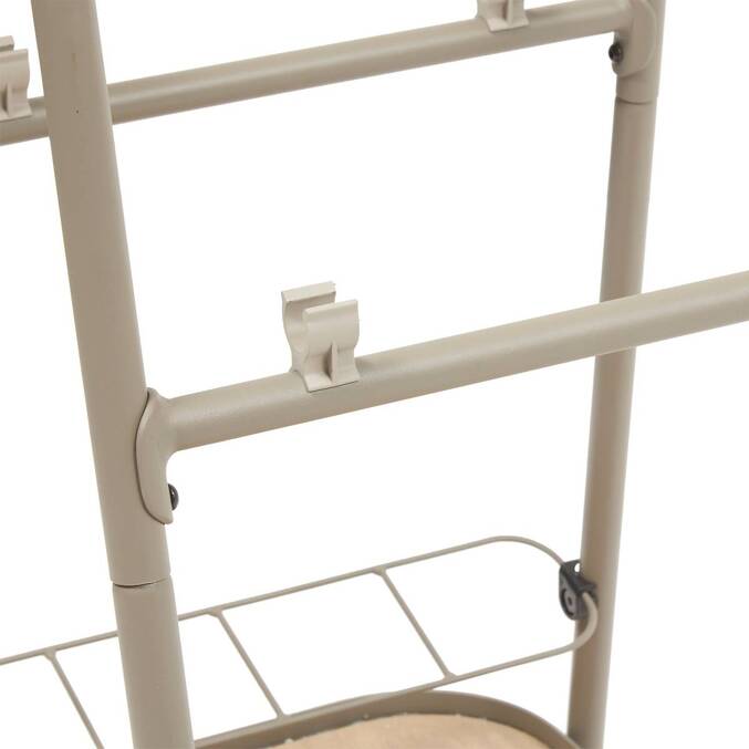 Carrito para ervicio EASINESS Caoba 73 x 48 x 80 cm - Aluminio tratado con epoxi, Tratamiento antióxido3857
