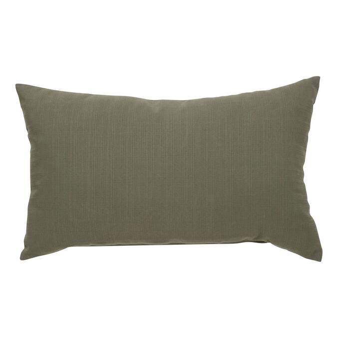 Cojín decorativo KORAÏ Verde laurel 30 x 50 cm - Poliéster3795