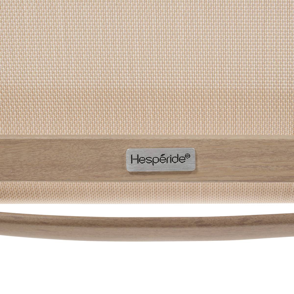 Silla de jardín con reposabrazos AXANT Lino / Miel Aluminio tratado con epoxi, Texaline Lino / Miel