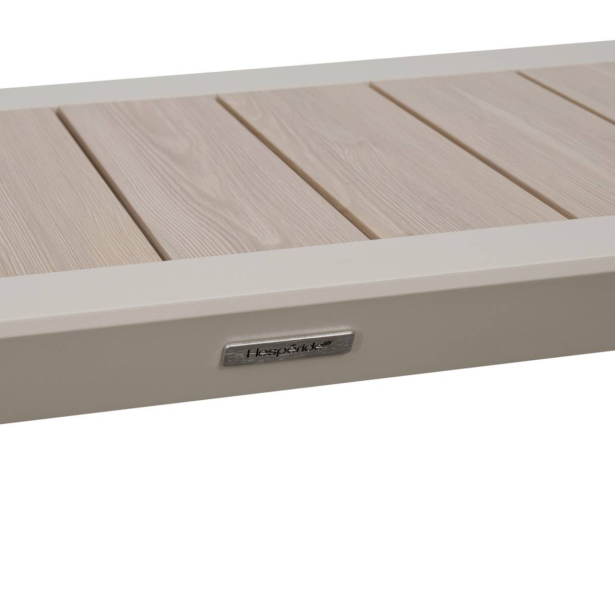 Mesa de jardín ÉVASION Beige Lino 2 plazas - Aluminio tratado con epoxi Lino / Arcilla