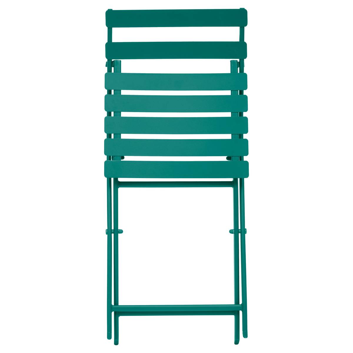 Silla de jardín plegable GREENSBORO Verde ópalo Acero tratado con epoxi, Tratamiento antióxido reforzado Verde ópalo