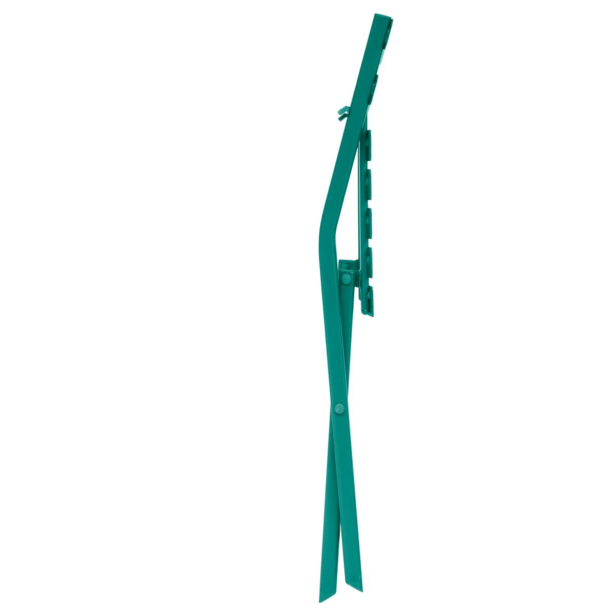 Silla de jardín plegable GREENSBORO Verde ópalo Acero tratado con epoxi, Tratamiento antióxido reforzado Verde ópalo