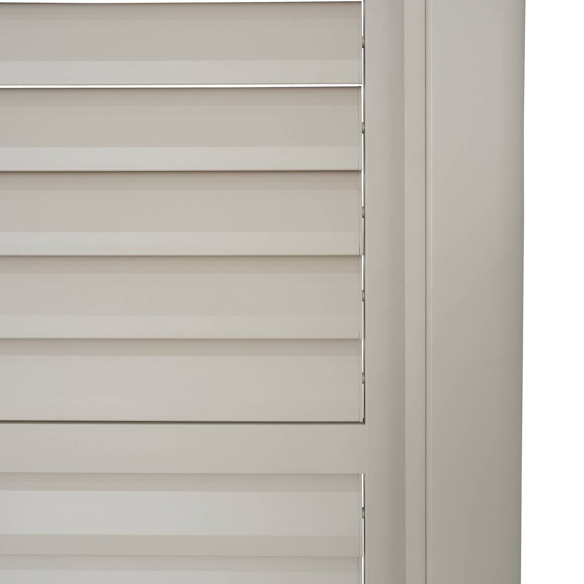 Persiana corredera EVORA Arcilla Para EVORA Lado 4 m - 2,4 x 3,7 m - Aluminio con tratamiento epoxi Arcilla