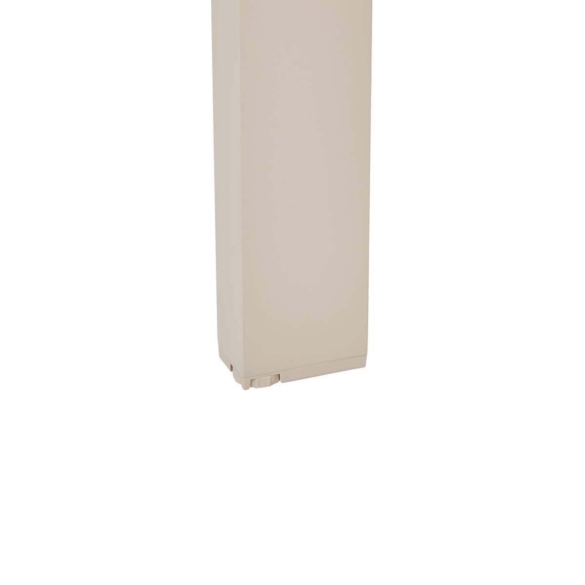 Mesa de jardín cuadrada extensible ÉVASION Lino / Arcilla 12 plazas - Aluminio con recubrimiento de epoxi Lino / Arcilla