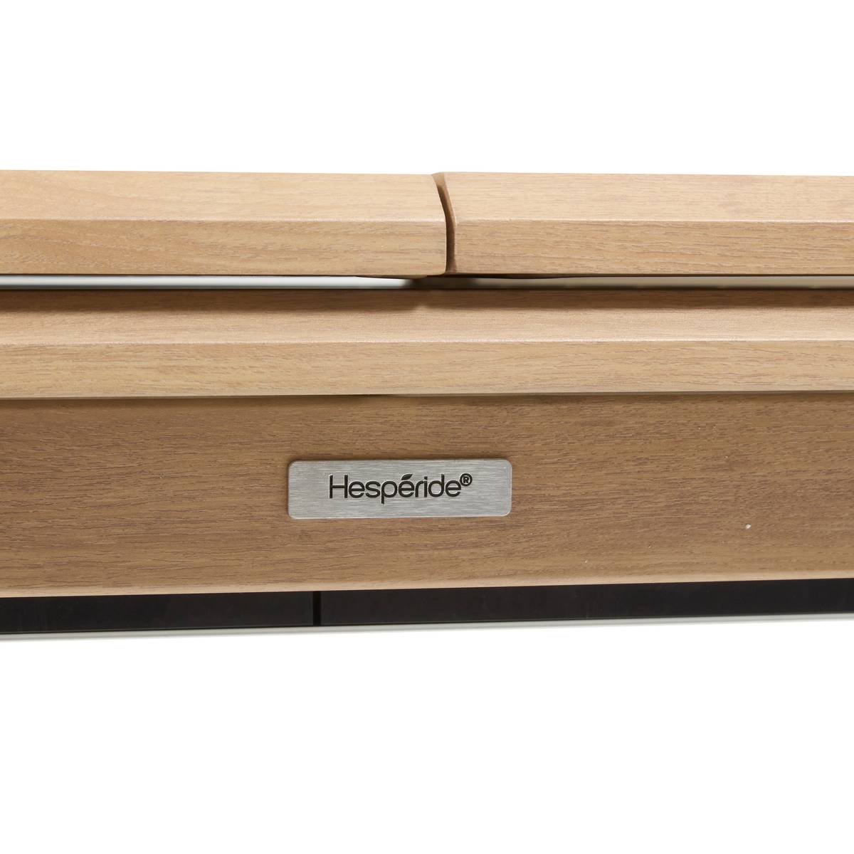 Mesa de jardín rectangular extensible AXIOME Arcilla / Miel 10 plazas - Aluminio recubierto de epoxi Arcilla / Miel