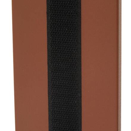 Sofá de jardín ALLURE Beige zebrano / Caoba 3 plazas - Aluminio con recubrimiento de epoxi, Poliéster
