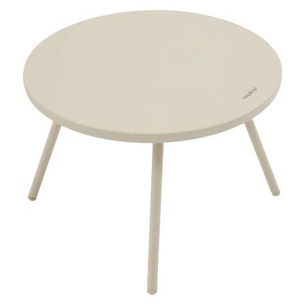 Salón de jardín dúo PAOPAO Beige / Arcilla 2 plazas - Acero tratado con epoxi, Tratamiento antióxido reforzado, Poliéster