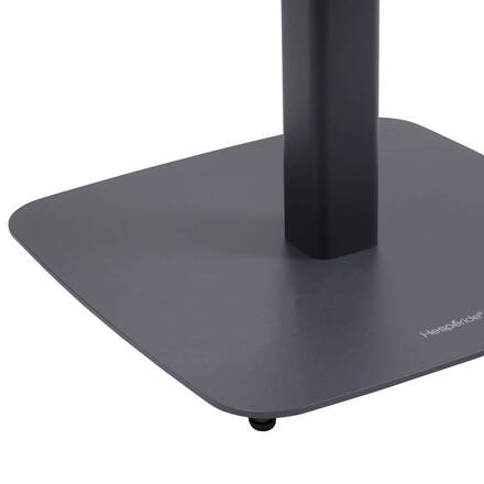 Mesa de jardín cuadrada ALEGORIA Grafito 2 plazas - Acero tratado con epoxi, Tratamiento antioxidante reforzado