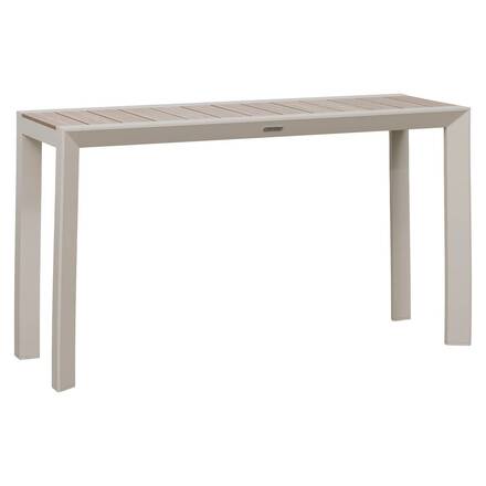 Mesa de jardín ÉVASION Beige Lino 2 plazas - Aluminio tratado con epoxi