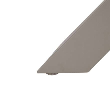 Mesa de jardín redonda ORYON Café 6 plazas - Aluminio tratado con epoxi, Vidrio
