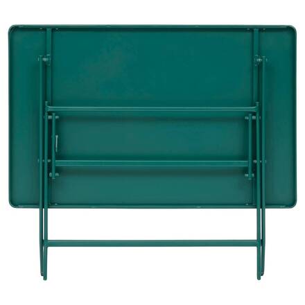 Mesa de balcón plegable GREENSBORO Verde ópalo 4 plazas - Acero, Tratamiento antióxido reforzado