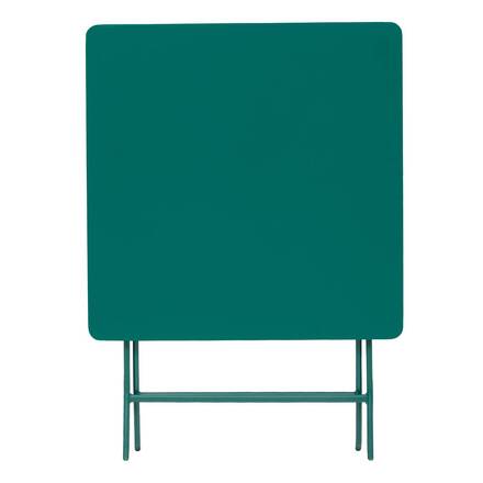Mesa de balcón plegable GREENSBORO Verde ópalo 2 plazas - Acero, Tratamiento antióxido reforzado