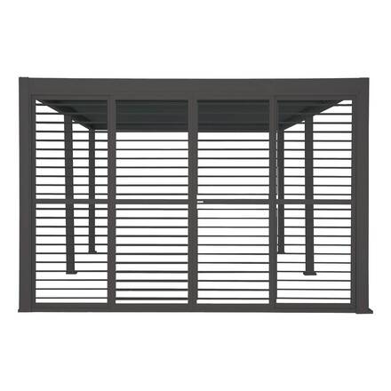 Persiana vertical EVORA Grafito Para EVORA Lado 4 m - 2,4 x 3,7 m - Aluminio con tratamiento epoxi