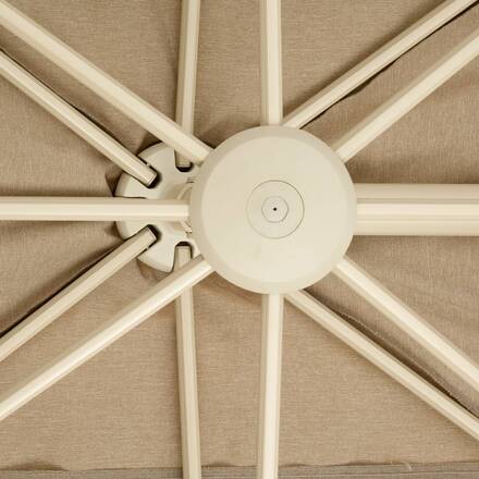 Parasol lateral rectangular inclinable MELHIA Arcilla 4 x 3 - Acero, Aluminio, Olefina