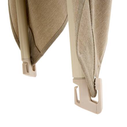 Parasol lateral rectangular inclinable MELHIA Arcilla 4 x 3 - Acero, Aluminio, Olefina