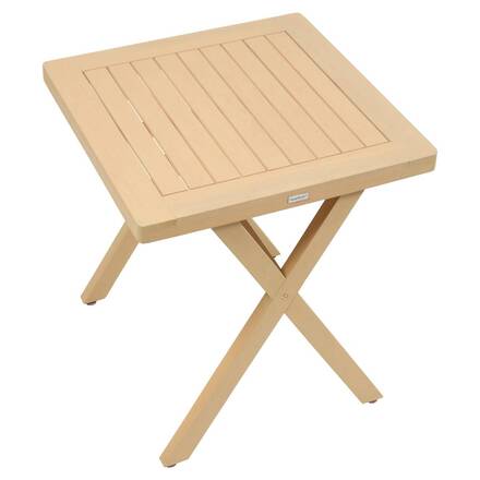 Mesa de jardín cuadrada XENIA Eucalipto 2 plazas - Eucalipto con certificación FSC®