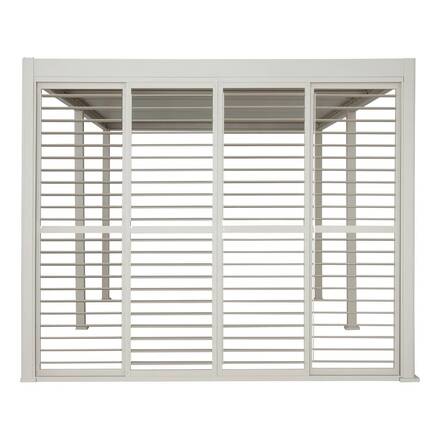 Persiana corredera EVORA Arcilla Para EVORA Lado 3 m - 2,7 x 2,3 m - Aluminio con tratamiento epoxi