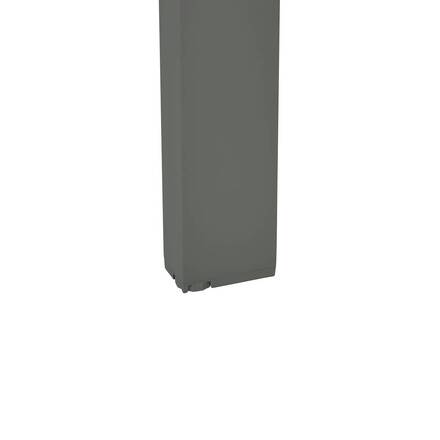 Mesa de jardín cuadrada extensible ÉVASION Lino / Verde laurel 12 plazas - Aluminio con recubrimiento de epoxi