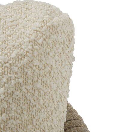 Silla de jardín con reposabrazos MYLORE Beige / Honey Aluminio tratado con epoxi, Poliéster reciclado