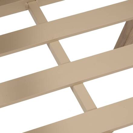 Silla de jardín con reposabrazos MYLORE Helecho / Miel Aluminio tratado con epoxi, Poliéster reciclado