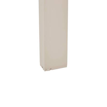 Mesa de jardín cuadrada extensible ÉVASION Lino / Arcilla 12 plazas - Aluminio con recubrimiento de epoxi