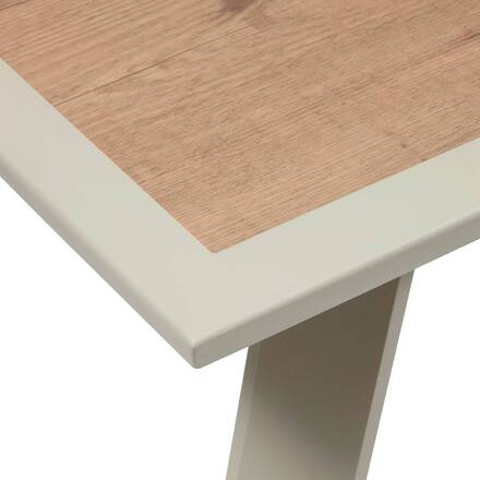 Mesa de jardín rectangular extensible PAVANE Malta / Arcilla 10 plazas - Aluminio tratado con epoxi, Vidrio templado