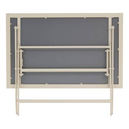 Mesa de jardín rectangular plegable AZUA Espelta / Arcilla 4 plazas - Aluminio tratado con epoxi, Vidrio