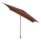 Sombrilla cuadrada inclinable SOYA Caoba 2,5 x 2,5 m - Acero, Poliéster Marrón Caoba