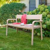 Banco de jardín WOOKY Beige 2 plazas - Eucalipto con certificación FSC® Beige