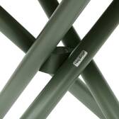 Mesa de jardín redonda NEBULLIA Verde laurel 4 plazas - Aluminio tratado con epoxi, Tratamiento anticorrosión reforzado Laurel