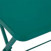 Mesa de balcón plegable GREENSBORO Verde ópalo 4 plazas - Acero, Tratamiento antióxido reforzado Verde ópalo
