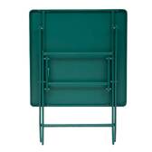 Mesa de balcón plegable GREENSBORO Verde ópalo 2 plazas - Acero, Tratamiento antióxido reforzado Verde ópalo