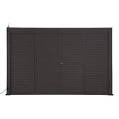Persiana vertical EVORA Grafito Para EVORA Lado 4 m - 2,4 x 3,7 m - Aluminio con tratamiento epoxi Grafito