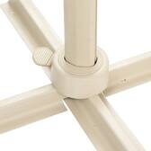 Parasol lateral rectangular inclinable MELHIA Arcilla 4 x 3 - Acero, Aluminio, Olefina Arcilla