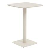 Mesa de jardín alta cuadrada ALEGORIA Arcilla 2 plazas - Acero tratado con epoxi, Tratamiento antioxidante reforzado Arcilla