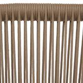 Silla de jardín con reposabrazos NELORA Miel Aluminio tratado con epoxi, Poliéster reciclado Miel / Honey