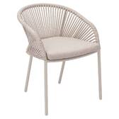 Silla de jardín con reposabrazos ORYON Arcilla Aluminio tratado con epoxi, Olefina Arcilla